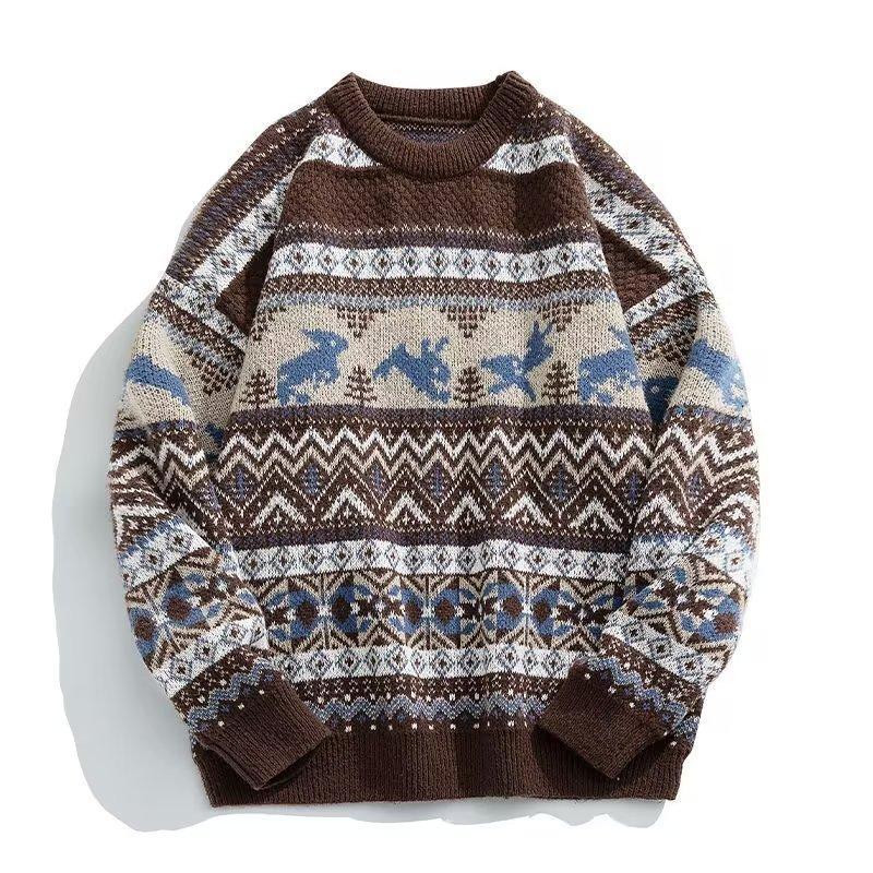 Men's Retro Christmas Sweater - Cake Pops Parties