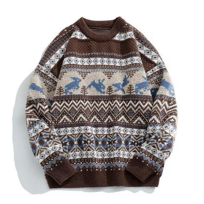 Men's Retro Christmas Sweater - Cake Pops Parties