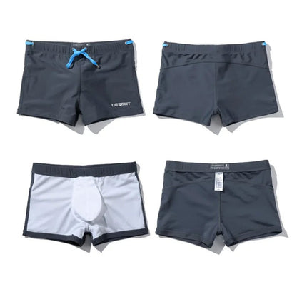 Men’s Swim Trunks with Push - Up Padding | Sexy Beach Boxer Brief Shorts - Cake Pops Parties