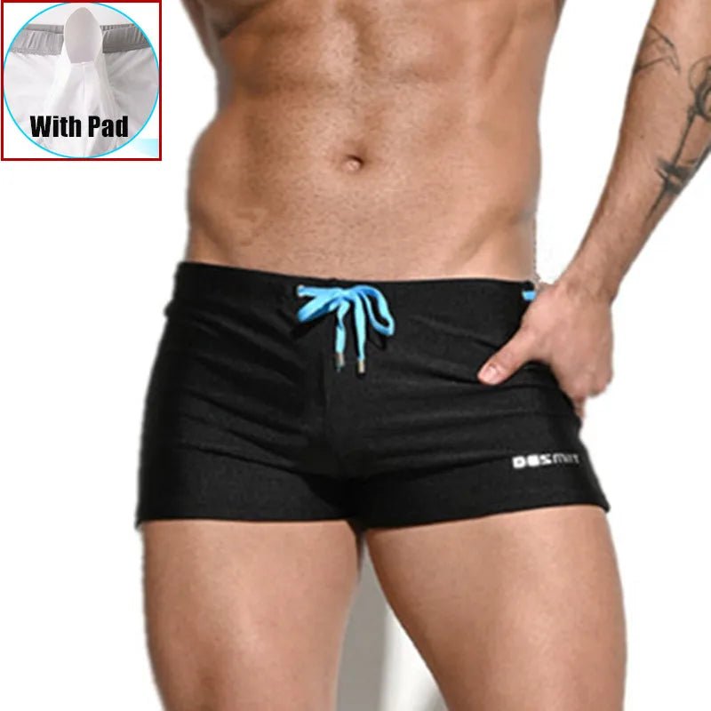 Men’s Swim Trunks with Push - Up Padding | Sexy Beach Boxer Brief Shorts - Cake Pops Parties