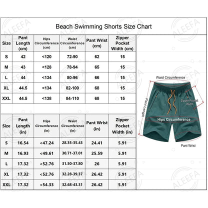 Men's Swim Trunks with Zipper Pockets | Double Layer Quick Dry Shorts - Cake Pops Parties