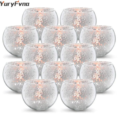 Mercury Glass Candle Holders Home Décor - Cake Pops Parties