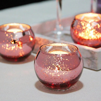 Mercury Glass Candle Holders Home Décor - Cake Pops Parties