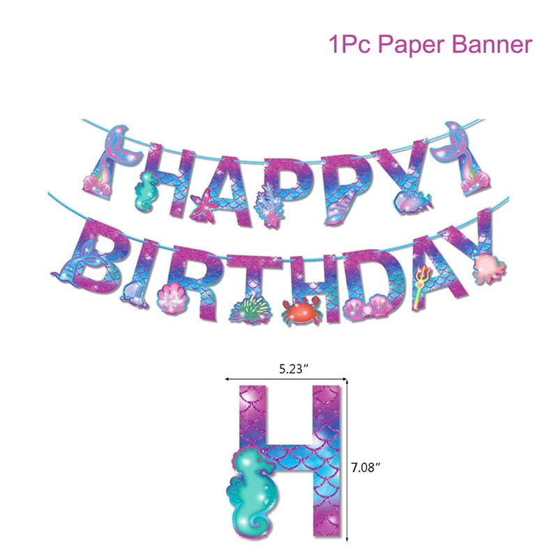 Mermaid Party Supplies Set - Cake Pops Parties