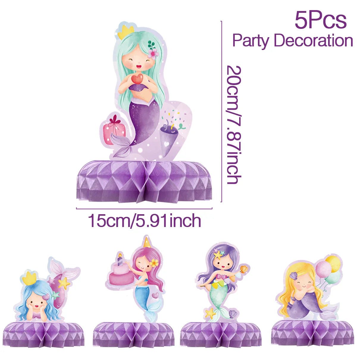 Mermaid Party Supplies Set - Cake Pops Parties