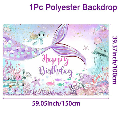 Mermaid Party Supplies Set - Cake Pops Parties