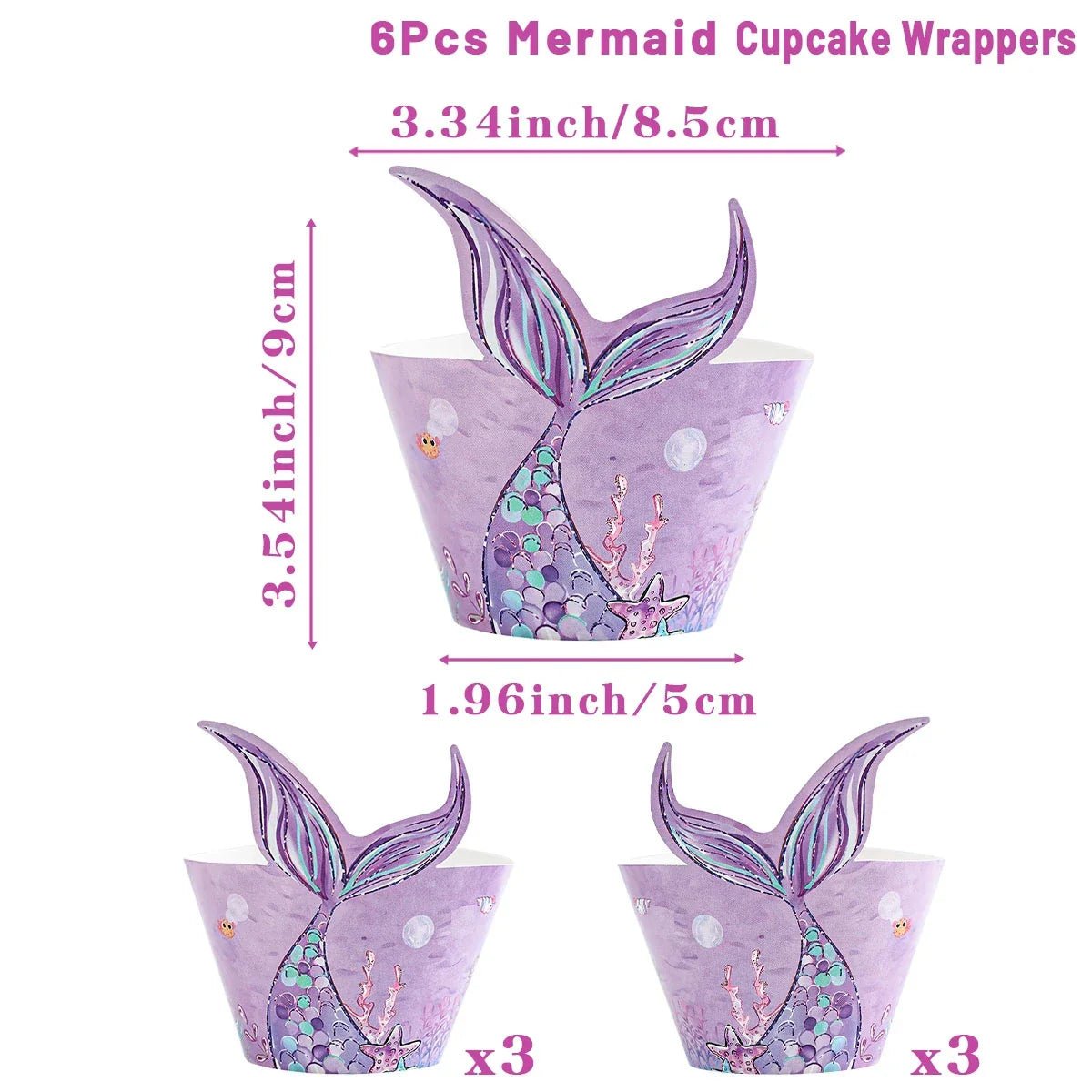 Mermaid Party Supplies Set - Cake Pops Parties