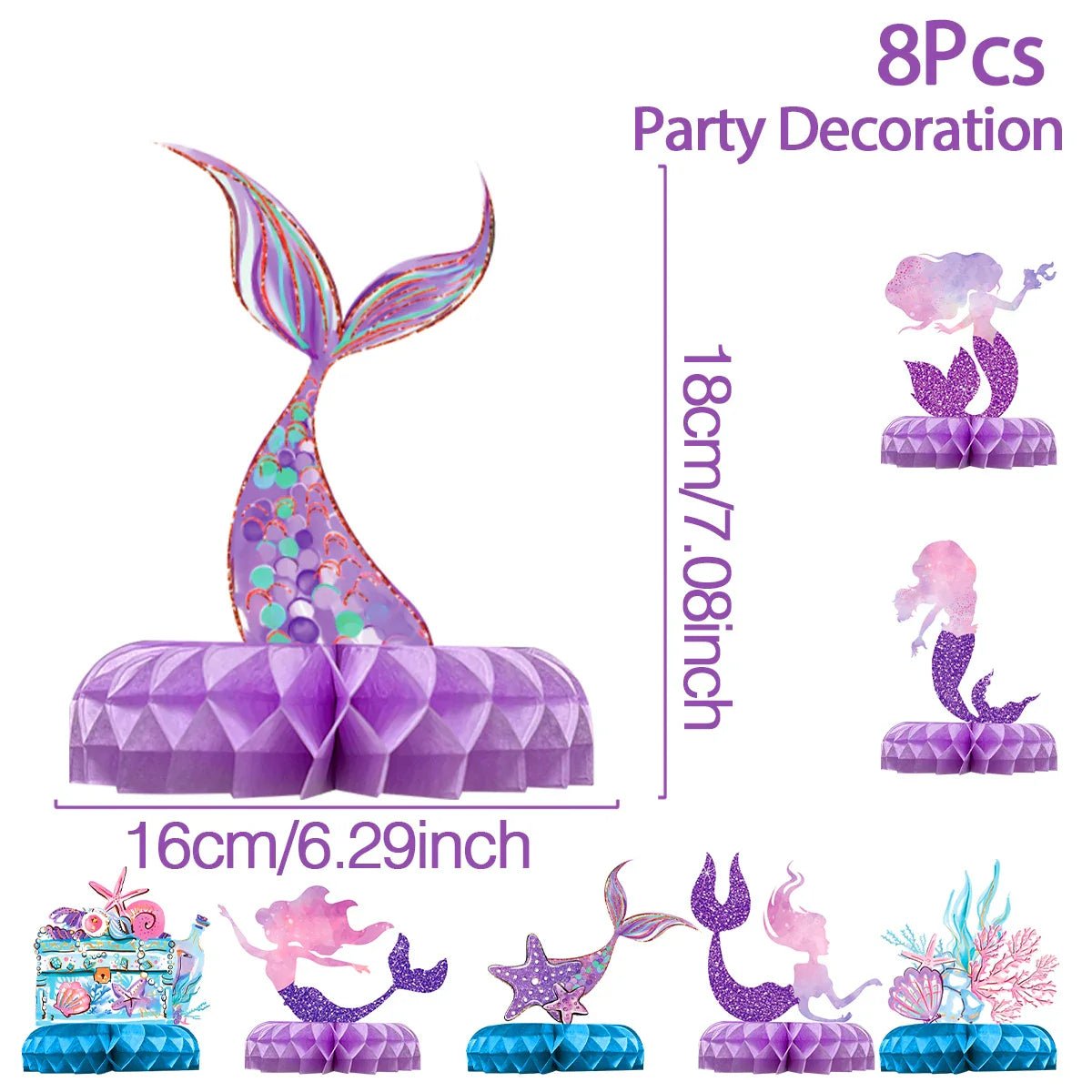Mermaid Party Supplies Set - Cake Pops Parties