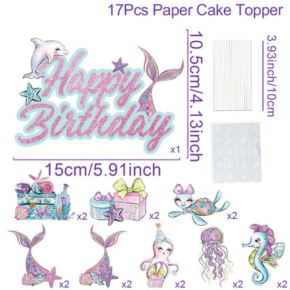 Mermaid Party Supplies Set - Cake Pops Parties