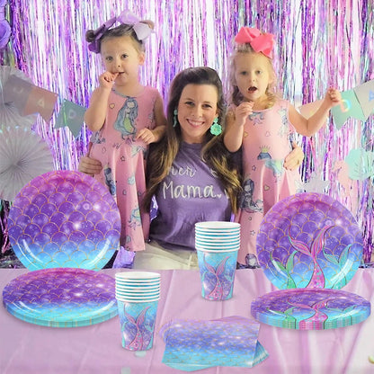 Mermaid Party Supplies Set - Cake Pops Parties