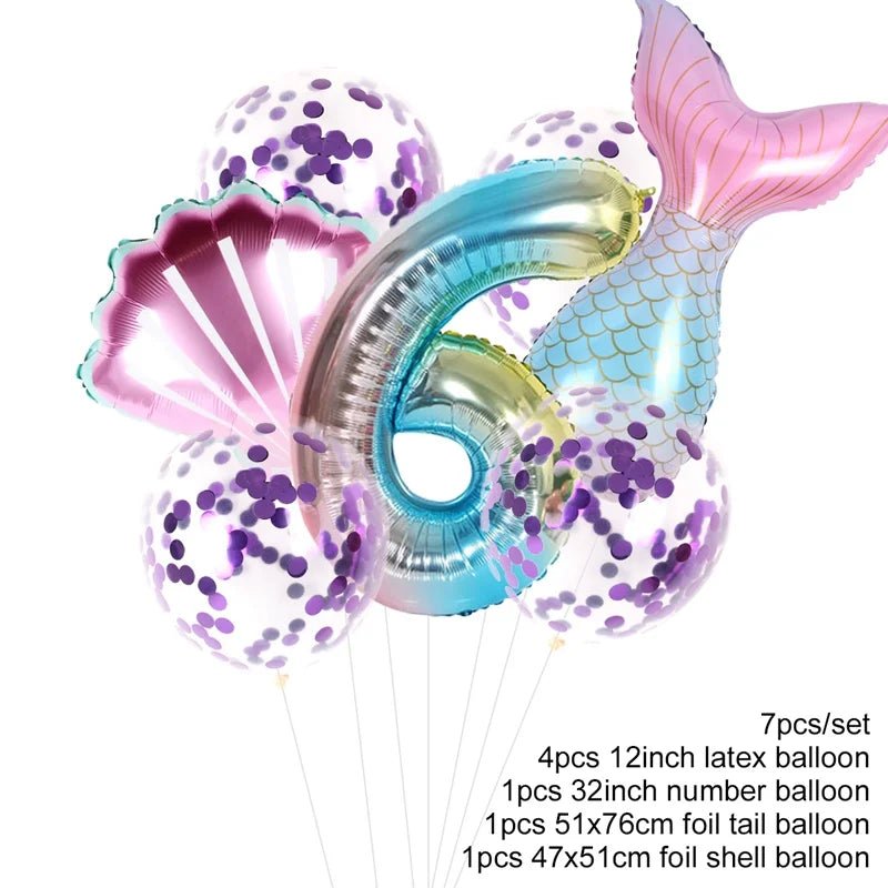 Mermaid Party Supplies Set - Cake Pops Parties