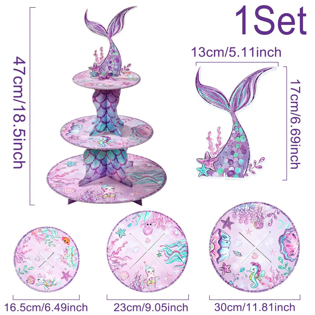 Mermaid Party Supplies Set - Cake Pops Parties
