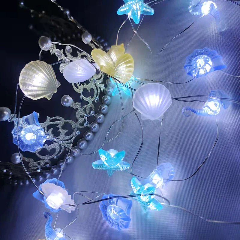 Mermaid Seashell Starfish Fairy Lights - Cake Pops Parties