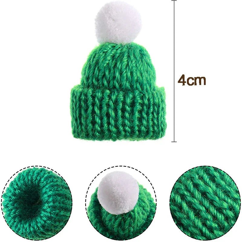 Mini Knitting Hats Christmas Ornaments - Cake Pops Parties