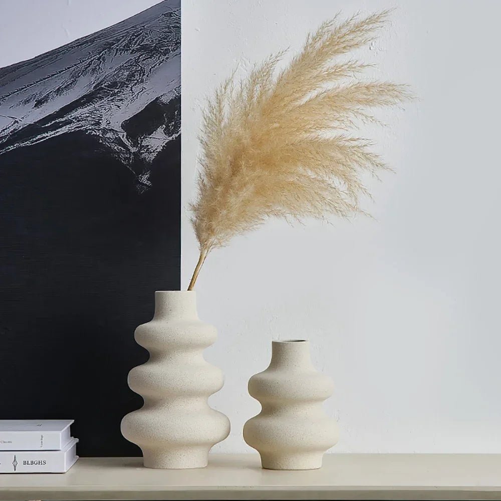 Modern Ceramic Frosted Flower Vase - Cake Pops Parties