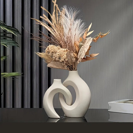 Modern Ceramic Vase Set - Nordic Boho Style - Cake Pops Parties