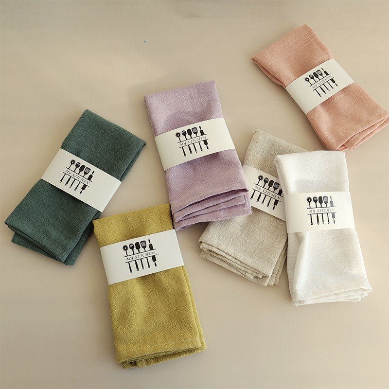 Modern Cotton Linen Kitchen Napkins - Cake Pops Parties