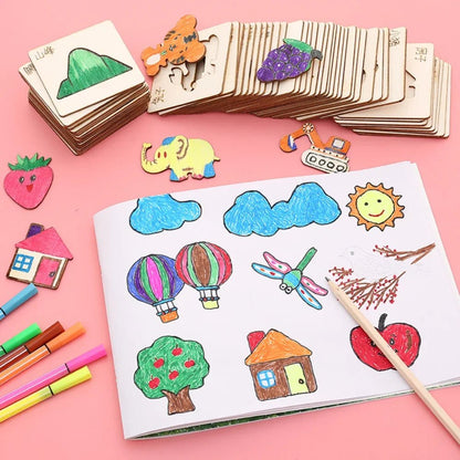 Montessori Kids Painting Stencil Set - Cake Pops Parties