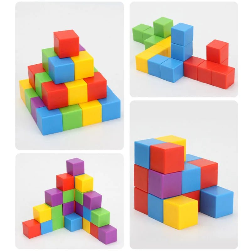 Montessori Rainbow Block Puzzle Toy - Cake Pops Parties
