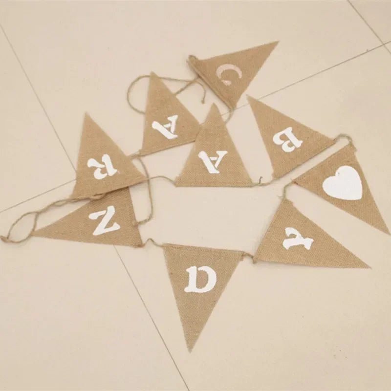 Mr. & Mrs. Just Married Burlap Bunting - Cake Pops Parties