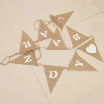 Mr. & Mrs. Just Married Burlap Bunting - Cake Pops Parties