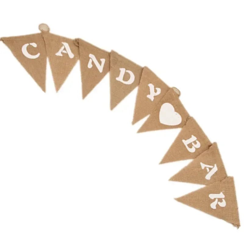 Mr. & Mrs. Just Married Burlap Bunting - Cake Pops Parties