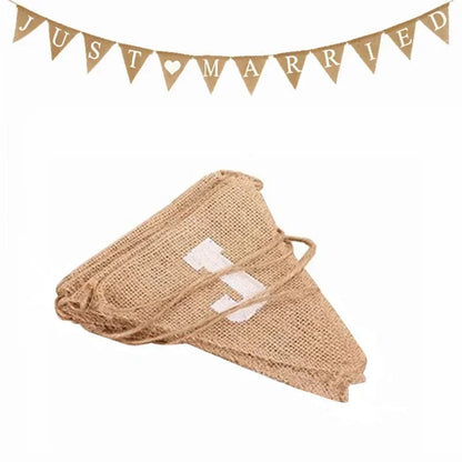 Mr. & Mrs. Just Married Burlap Bunting - Cake Pops Parties