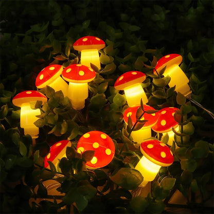 Mushroom Fairy Lights String - Cake Pops Parties
