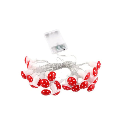 Mushroom Fairy Lights String - Cake Pops Parties