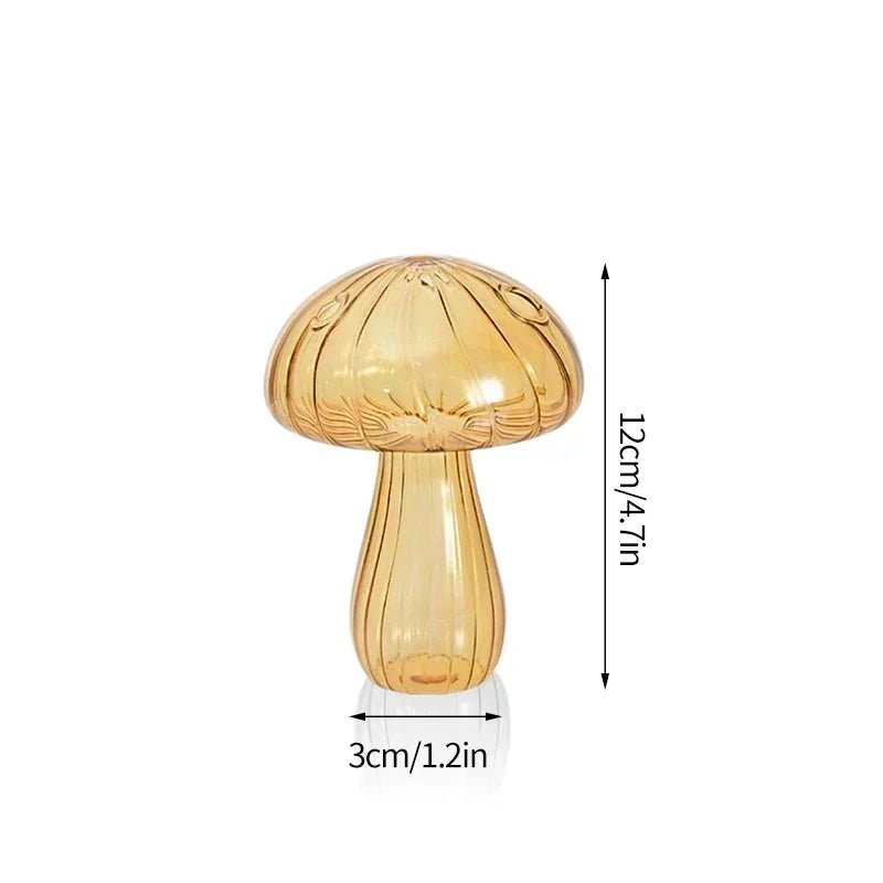 Mushroom Glass Flower Vase - Decor Essential - Cake Pops Parties