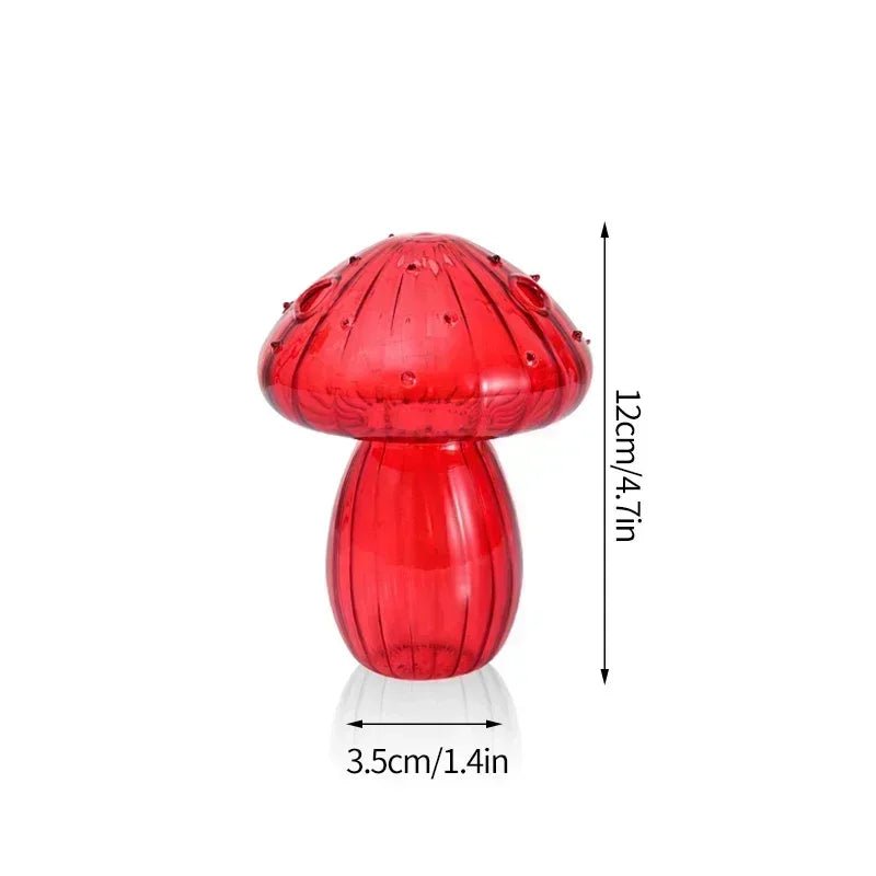 Mushroom Glass Flower Vase - Decor Essential - Cake Pops Parties