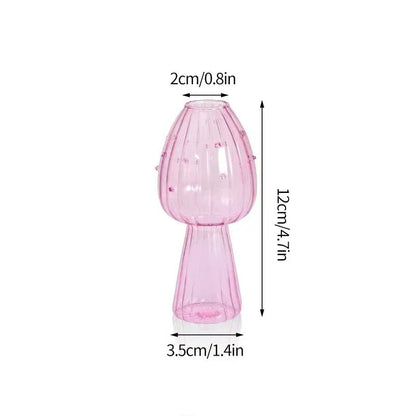 Mushroom Glass Flower Vase - Decor Essential - Cake Pops Parties