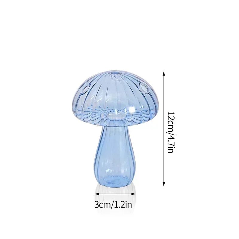 Mushroom Glass Flower Vase - Decor Essential - Cake Pops Parties
