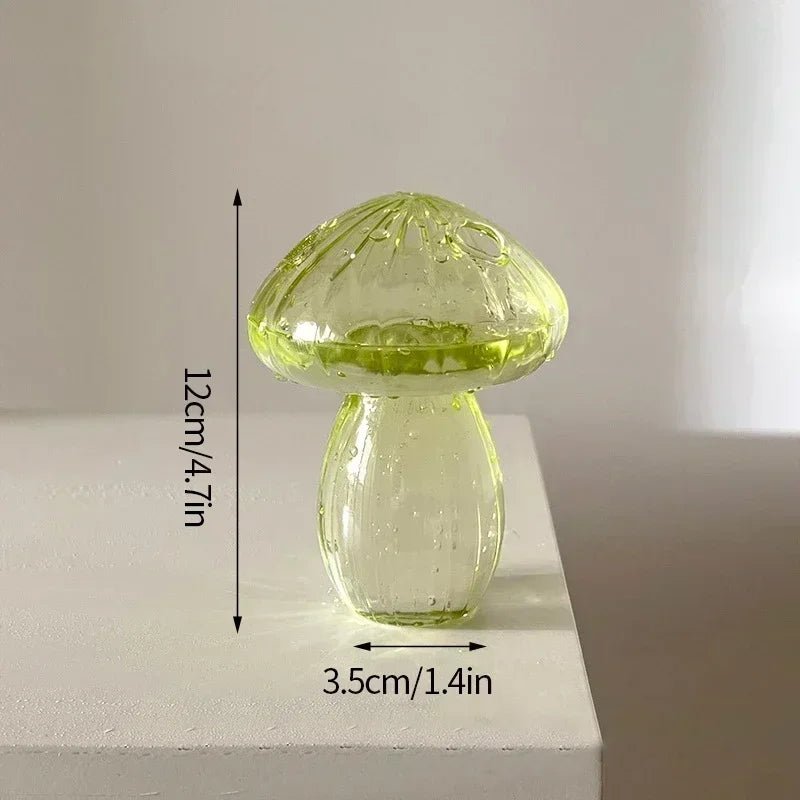 Mushroom Glass Flower Vase - Decor Essential - Cake Pops Parties