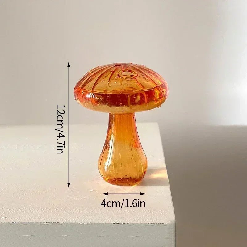 Mushroom Glass Flower Vase - Decor Essential - Cake Pops Parties