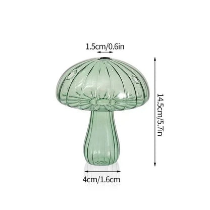 Mushroom Glass Flower Vase - Decor Essential - Cake Pops Parties
