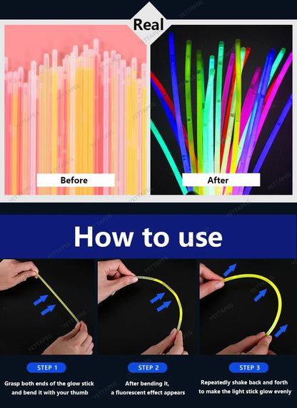 Neon Glow Sticks Party Pack - Cake Pops Parties
