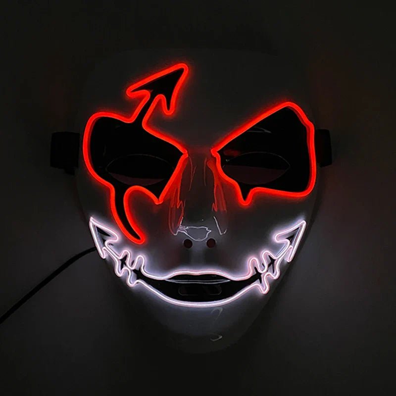 Neon Light LED Halloween Mask - Cake Pops Parties
