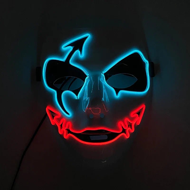Neon Light LED Halloween Mask - Cake Pops Parties