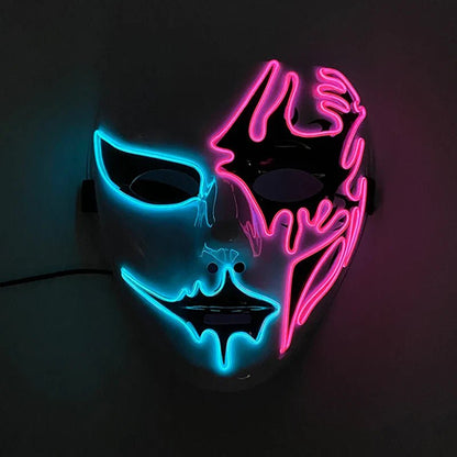 Neon Light LED Halloween Mask - Cake Pops Parties