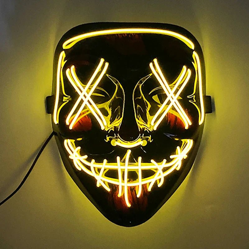 Neon Light LED Halloween Mask - Cake Pops Parties