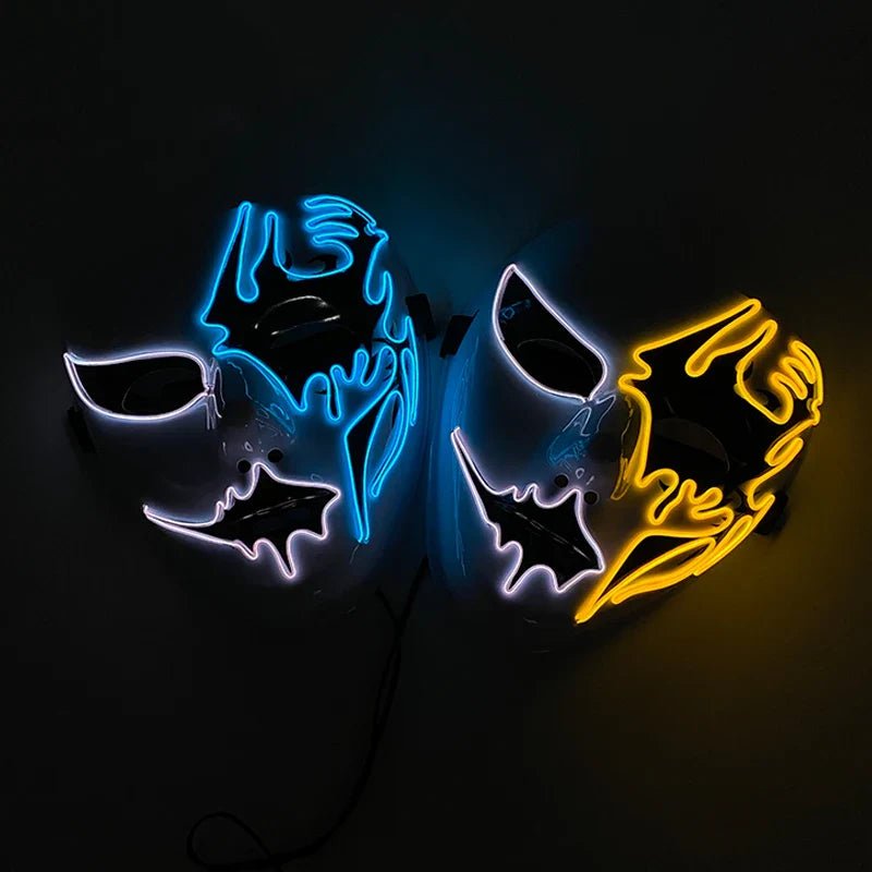 Neon Light LED Halloween Mask - Cake Pops Parties