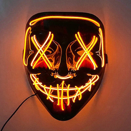 Neon Light LED Halloween Mask - Cake Pops Parties