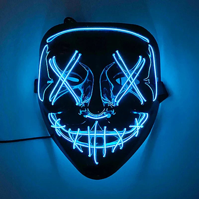 Neon Light LED Halloween Mask - Cake Pops Parties