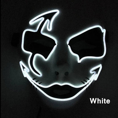 Neon Light LED Halloween Mask - Cake Pops Parties