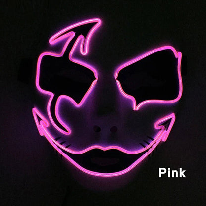 Neon Light LED Halloween Mask - Cake Pops Parties