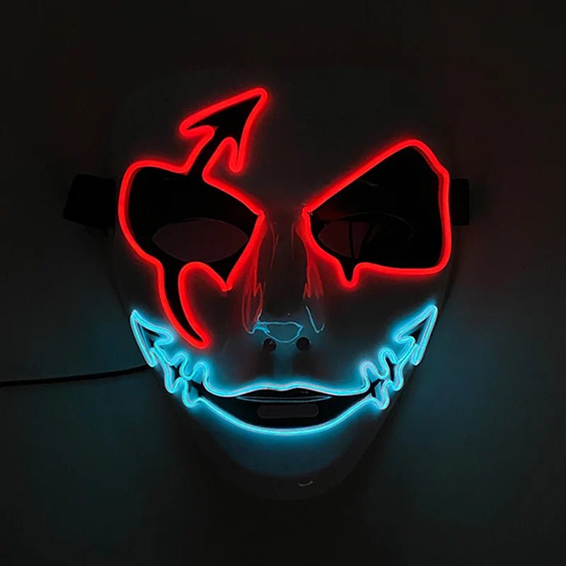 Neon Light LED Halloween Mask - Cake Pops Parties