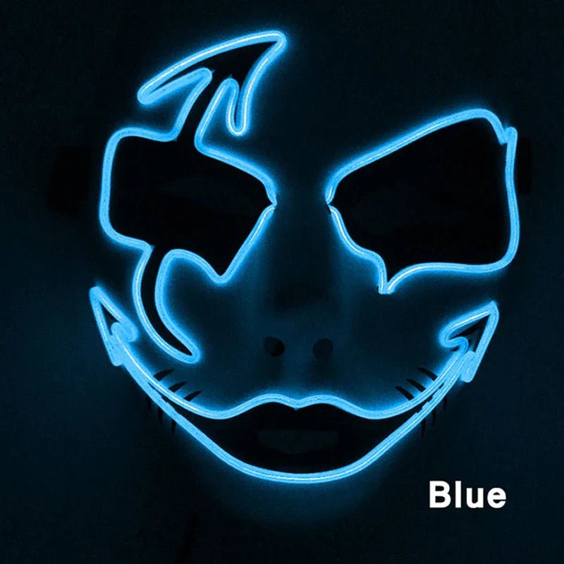 Neon Light LED Halloween Mask - Cake Pops Parties