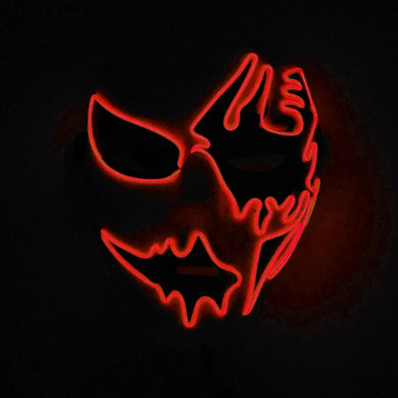 Neon Light LED Halloween Mask - Cake Pops Parties