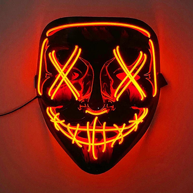 Neon Light LED Halloween Mask - Cake Pops Parties